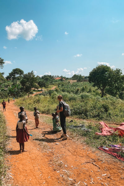 Uganda Dirt Road with Kids